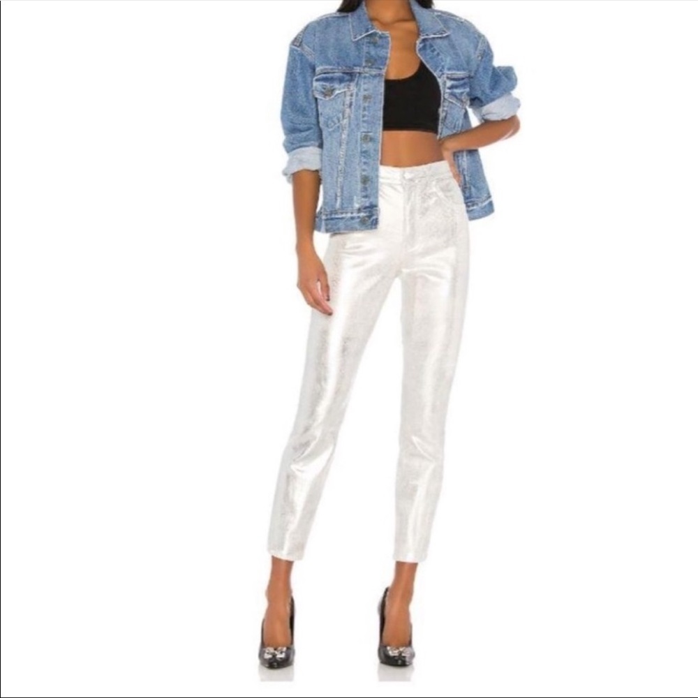 GRLFRND Karolina Coated High Waist Skinny Jeans Size 26